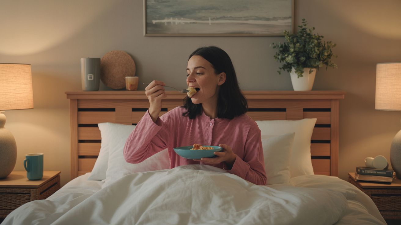 Essen vor dem schalfengehen