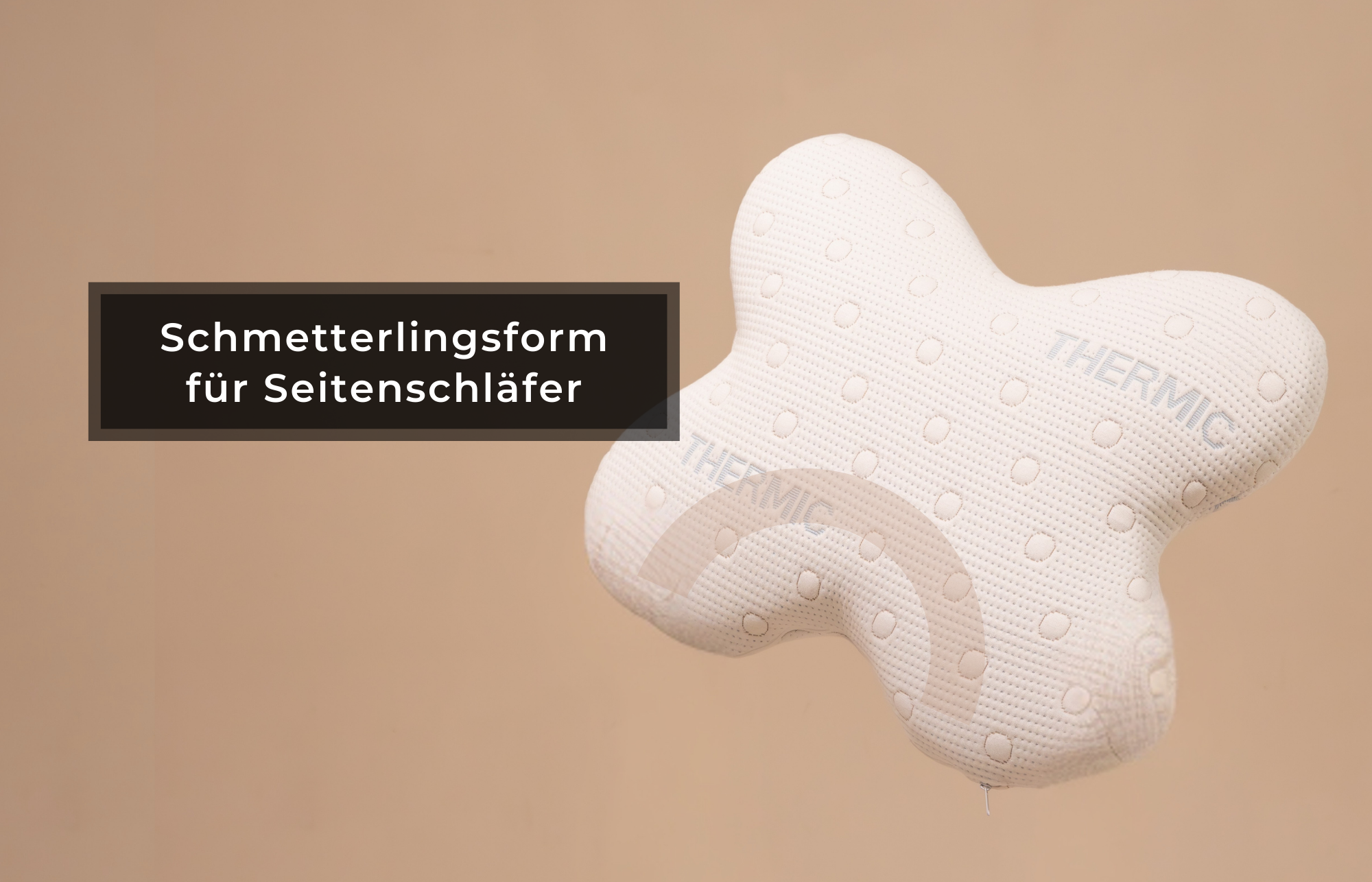 ACAMAR Kopfkissen in Schmetterlingsform für Seitenschläfer für ruhigen Schlaf - Third of Life