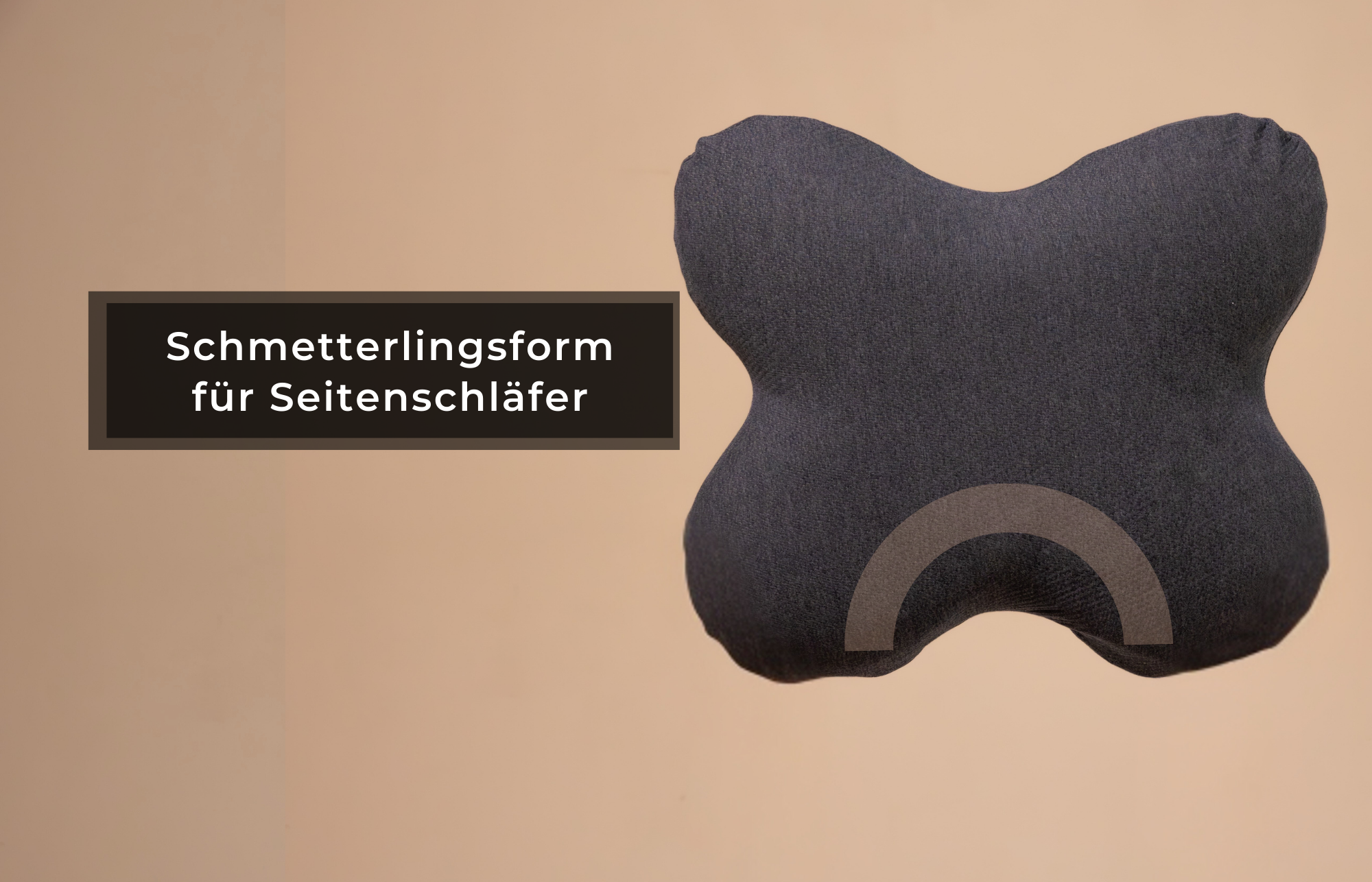 ACAMAR Kopfkissen in Schmetterlingsform für Seitenschläfer für ruhigen Schlaf - Third of Life