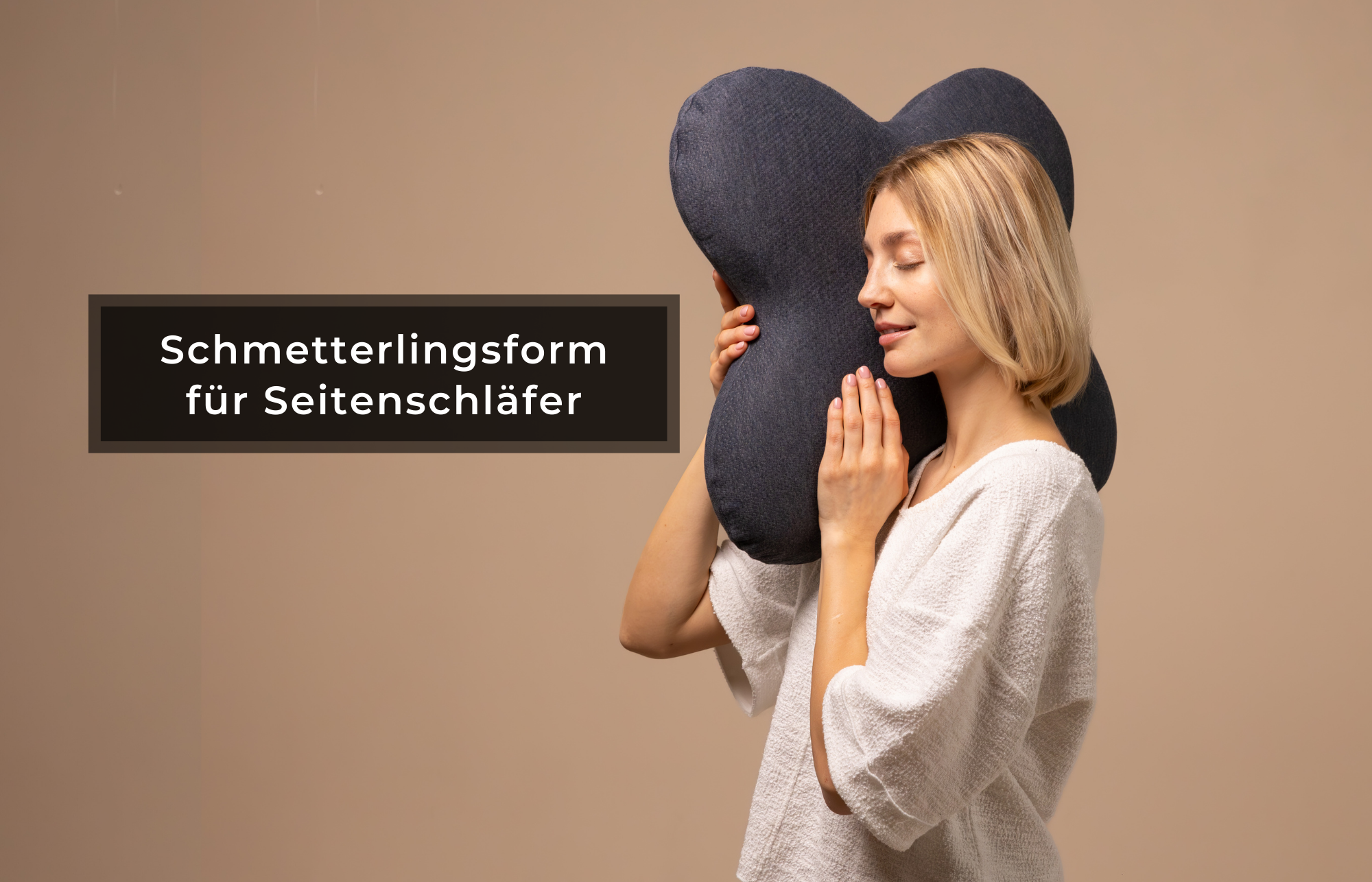 ACAMAR Kopfkissen in Schmetterlingsform für Seitenschläfer für ruhigen Schlaf - Third of Life