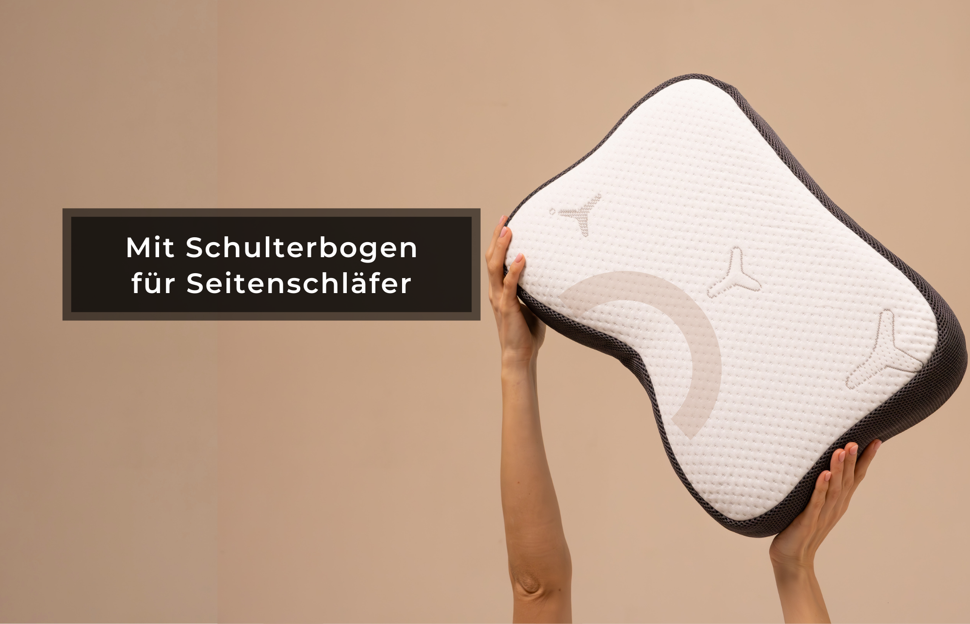 ReCharge Nackenstütz-Kopfkissen für optimale Erholung mit Bambus-Aktivkohle - Third of Life