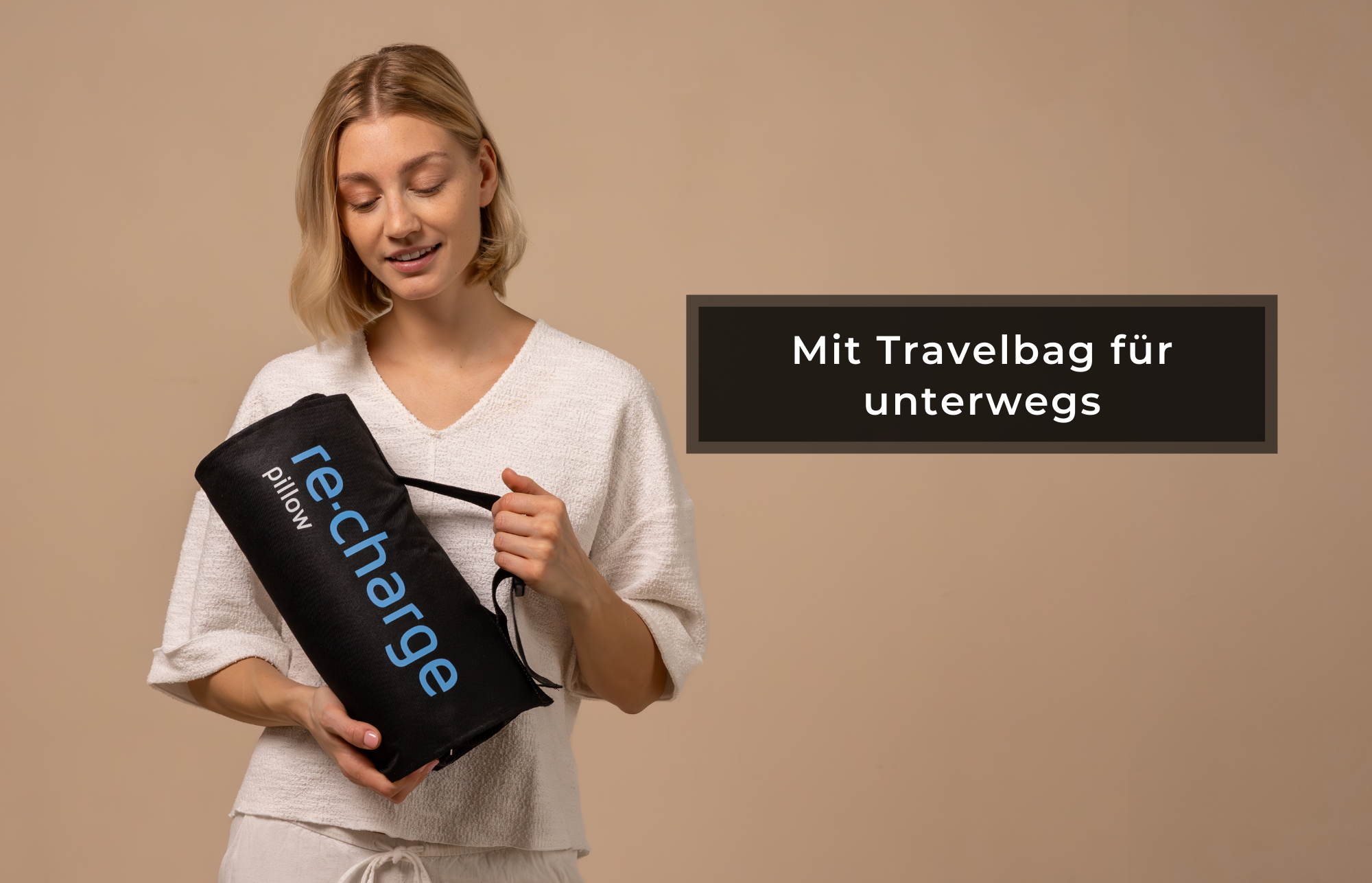 ReCharge Nackenstütz-Kopfkissen für optimale Erholung mit Bambus-Aktivkohle - Third of Life