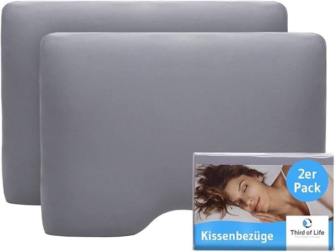 GIANFAR Baumwoll-Kissenbezug Doppelpack - Third of Life