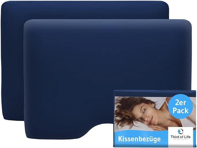 GIANFAR Baumwoll-Kissenbezug Doppelpack - Third of Life