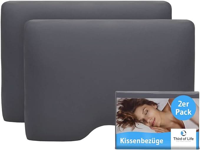 GIANFAR Baumwoll-Kissenbezug Doppelpack - Third of Life