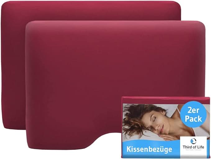 GIANFAR Baumwoll-Kissenbezug Doppelpack - Third of Life