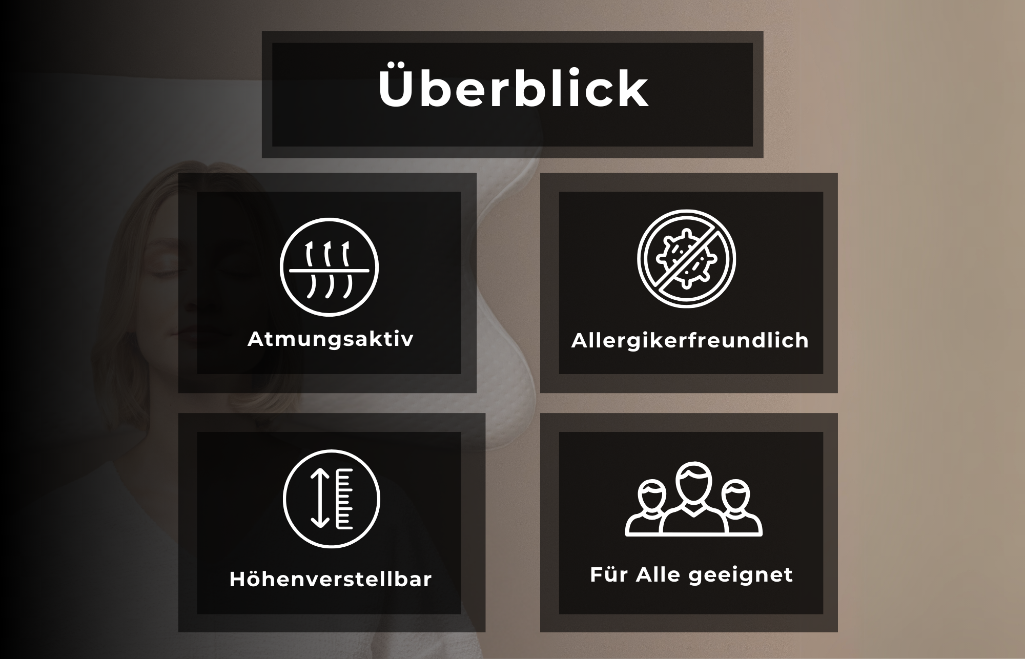 aiLigner Pillow - Anpassbares Nackenstützkissen für erholsamen Schlaf - Third of Life