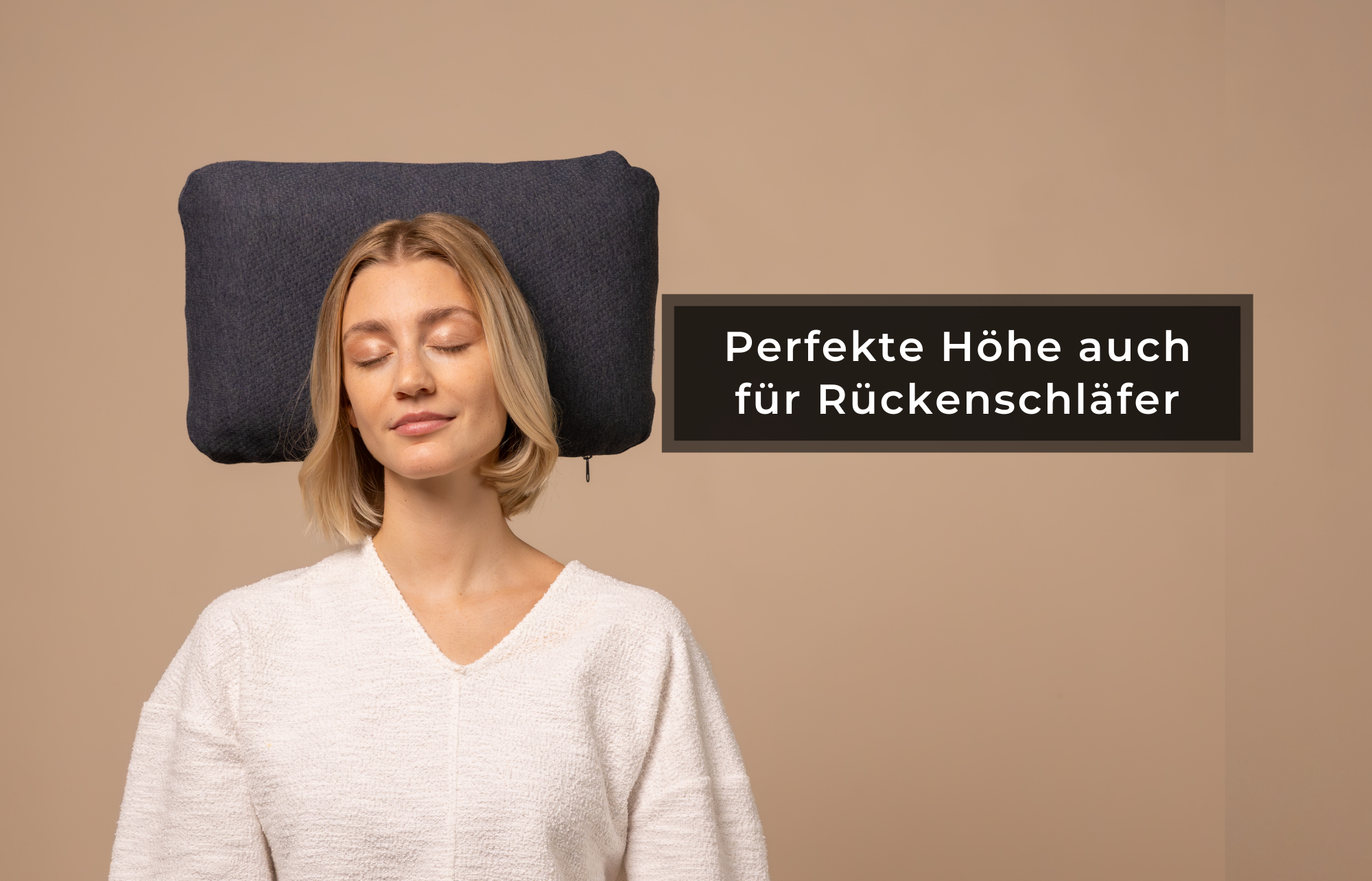VOLAR Reisekissen, ergonomisches Kopfkissen für erholsamen Schlaf unterwegs - Third of Life