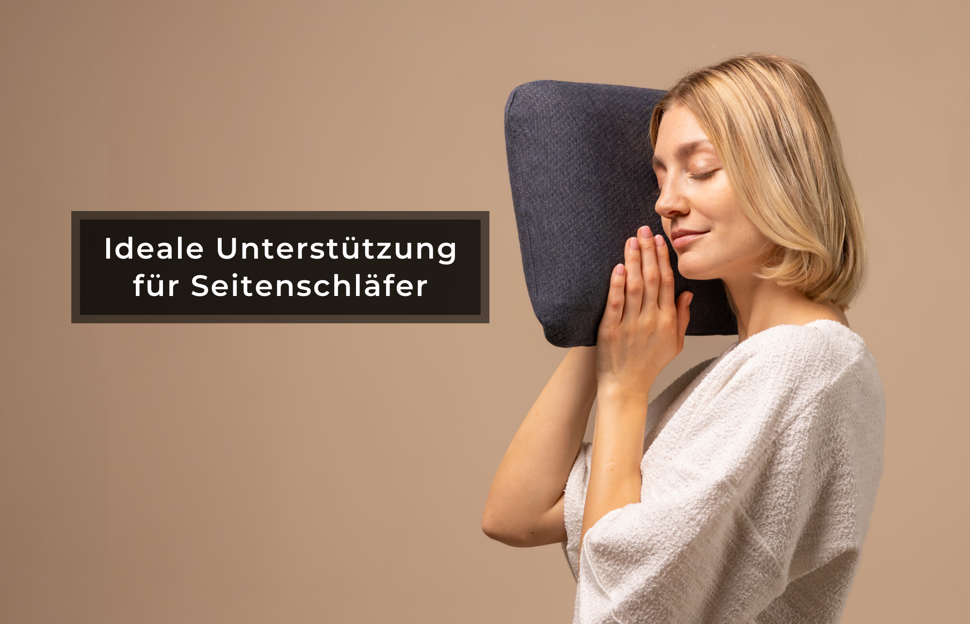 VOLAR Reisekissen, ergonomisches Kopfkissen für erholsamen Schlaf unterwegs - Third of Life