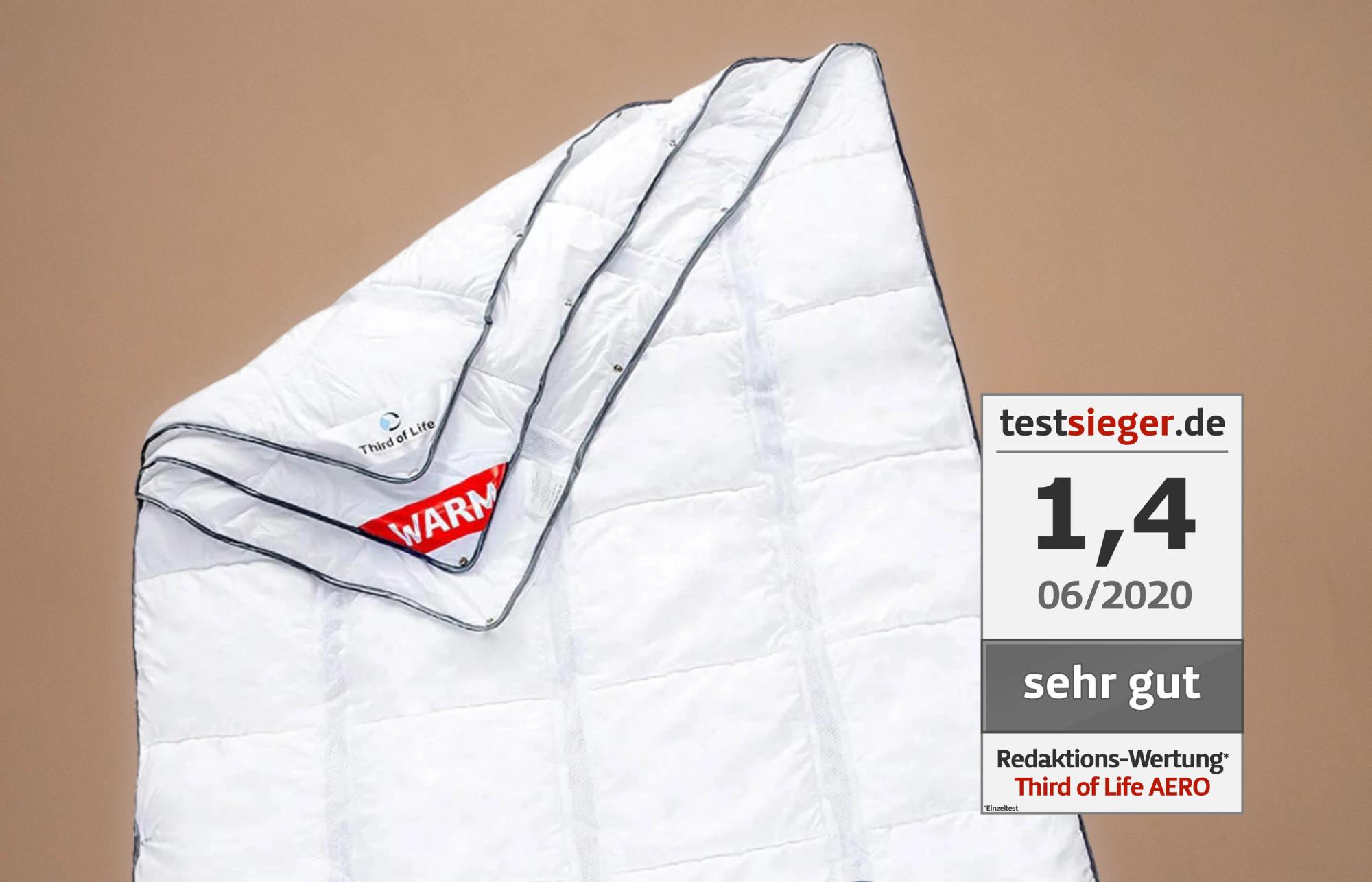 AERO Bettdecke 3-Lagig mit innovativer OptiSleep-Technologie - Third of Life