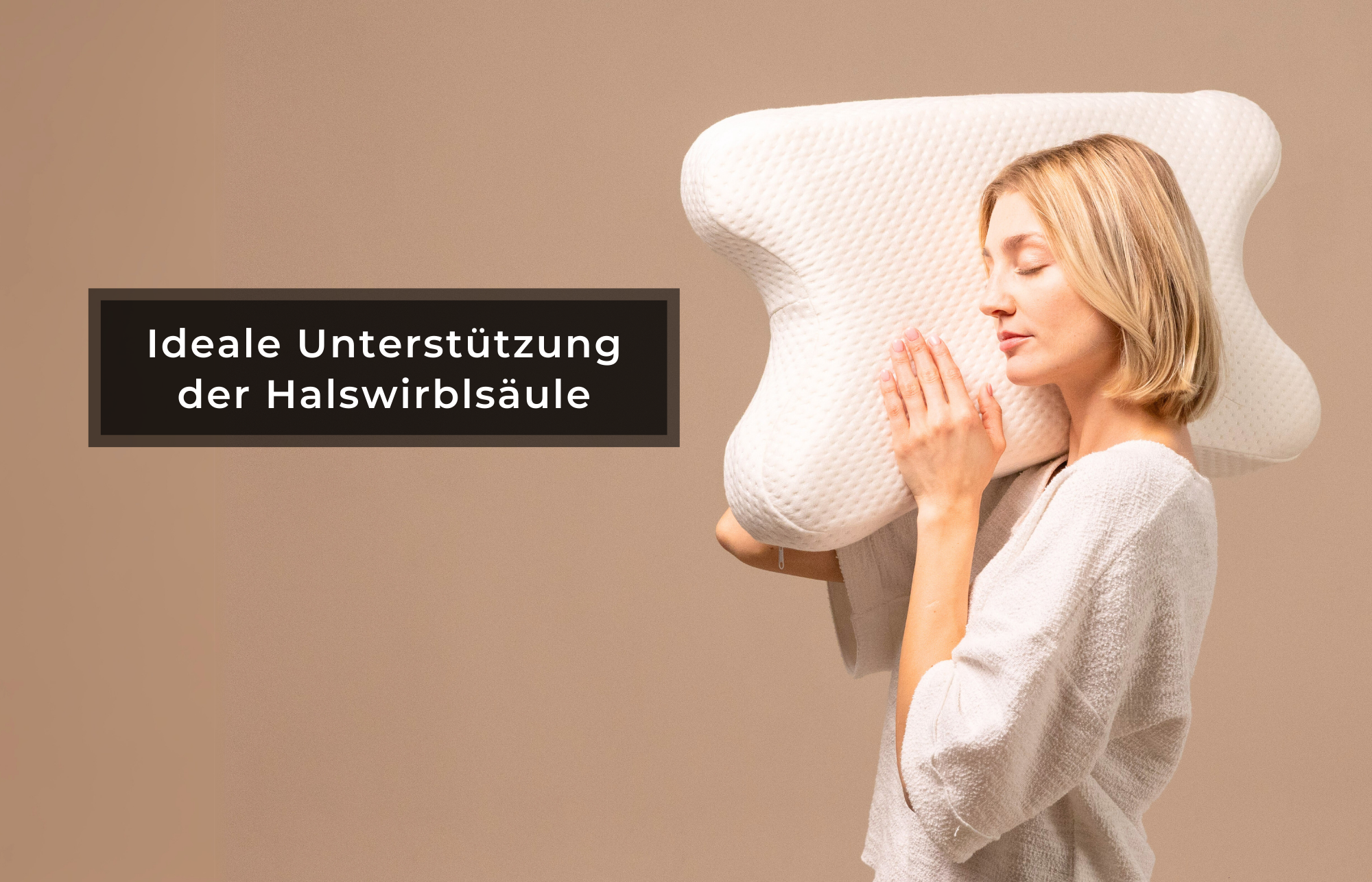 aiLigner Pillow - Anpassbares Nackenstützkissen für erholsamen Schlaf - Third of Life