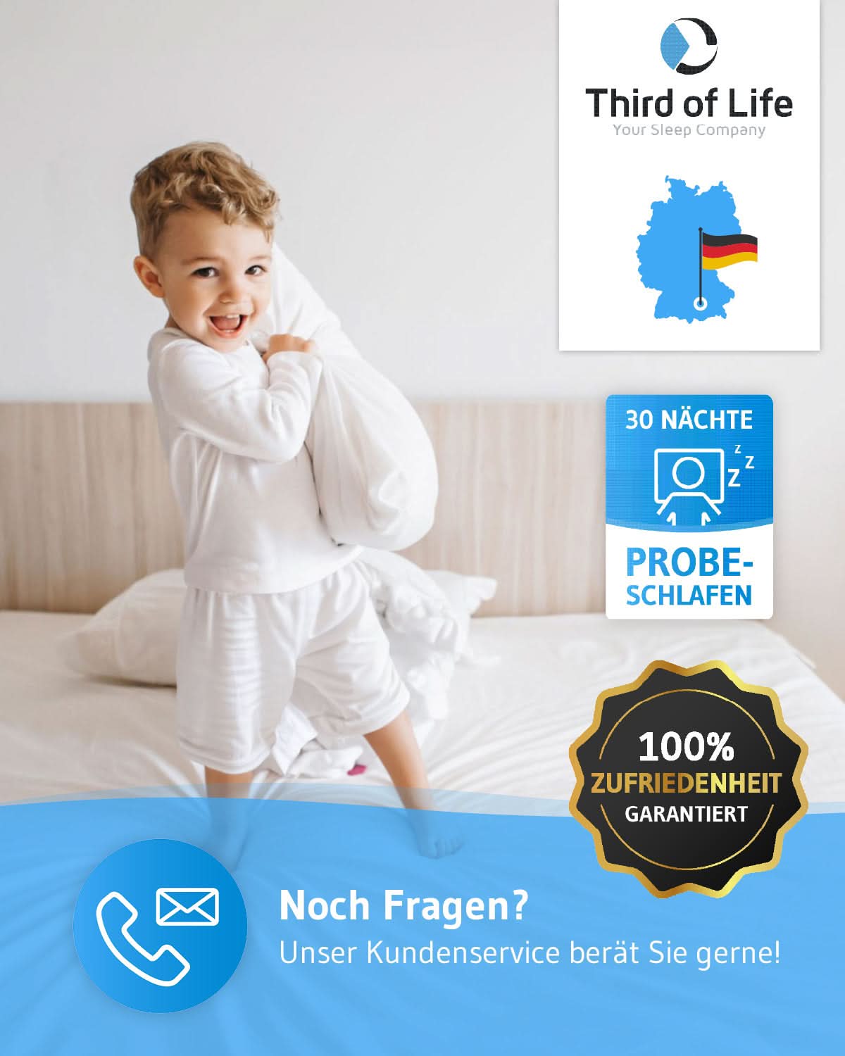 Kinderkissen Tilla 60cm x40cm - Third of Life