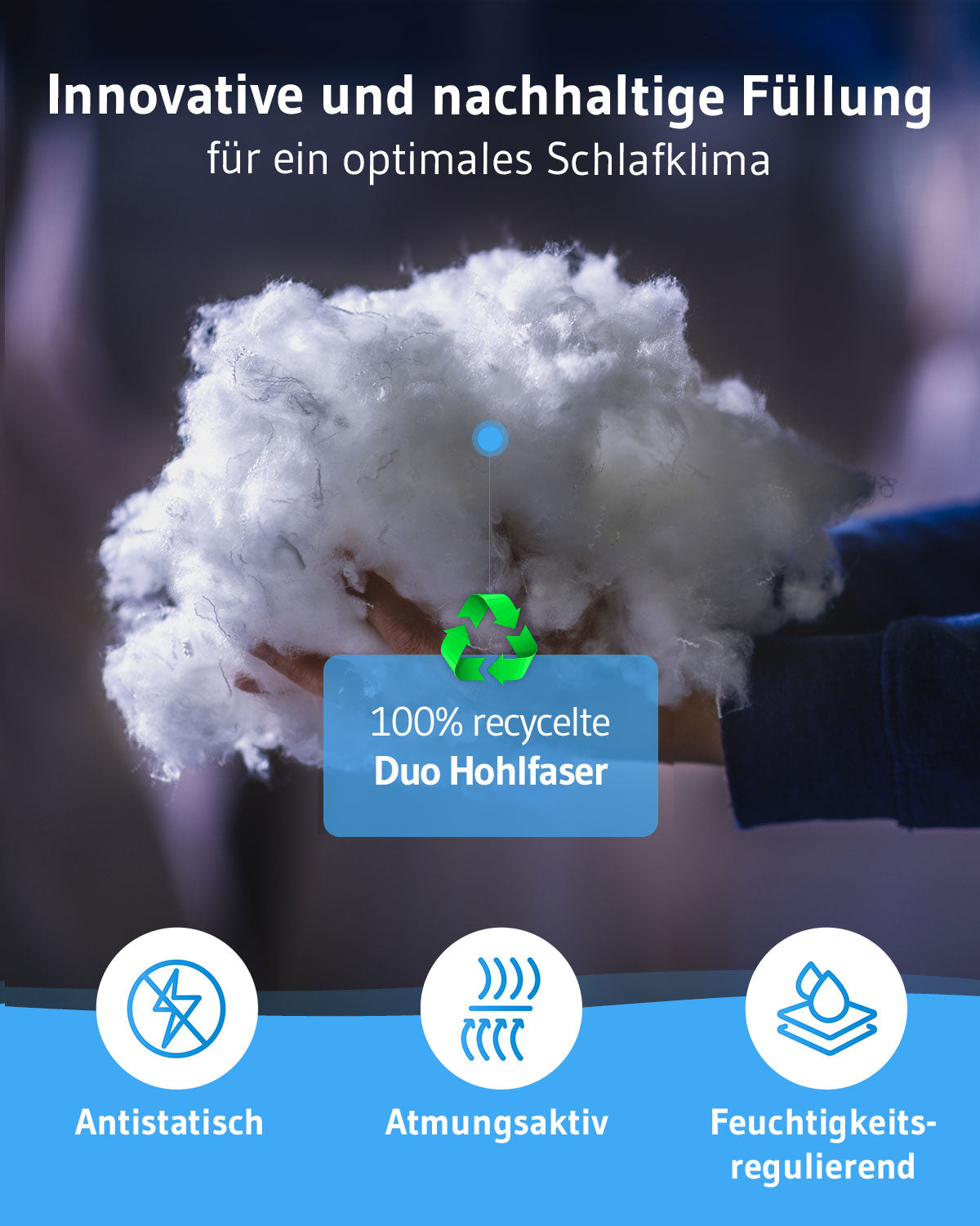 Ganzjahresdecke BLANCO für Kinder mit Sanitized®-Schutz