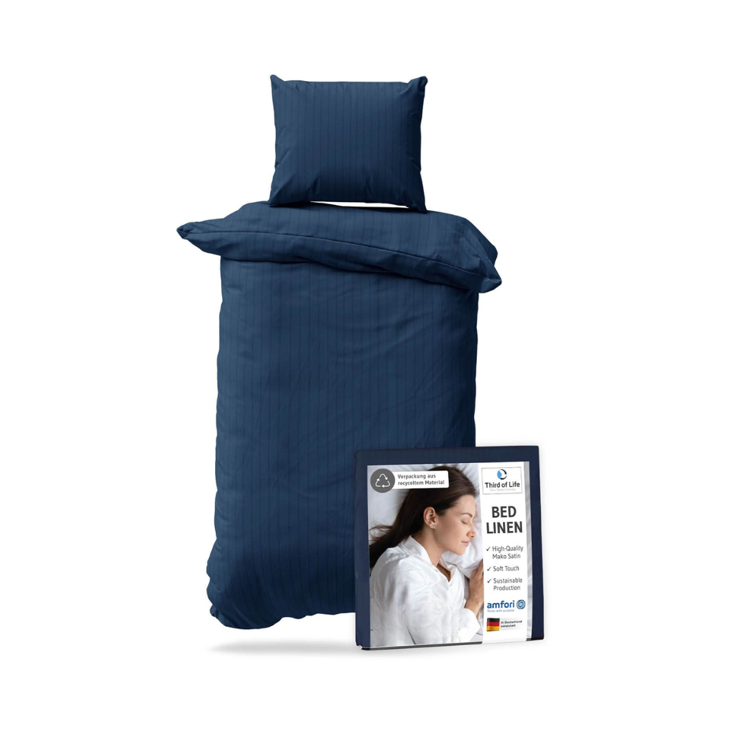 Mako-Satin Bettwäsche ELLA - 100% Baumwolle - STANDARD 100 by OEKO-TEX® – warm & flauschig - Third of Life