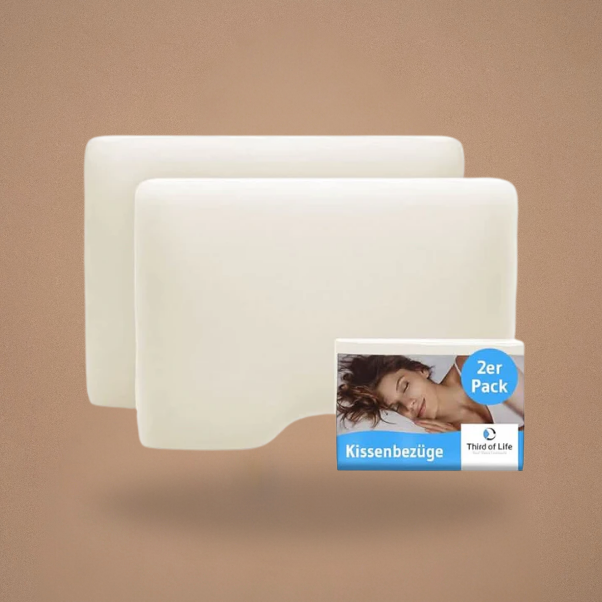 GIANFAR Baumwoll-Kissenbezug Doppelpack - Third of Life