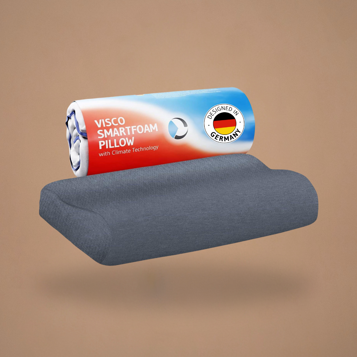 HADAR wave Nackensütz-Kopfkissen mit Nackenwelle, anpassbar aus Visco Schaum - Third of Life