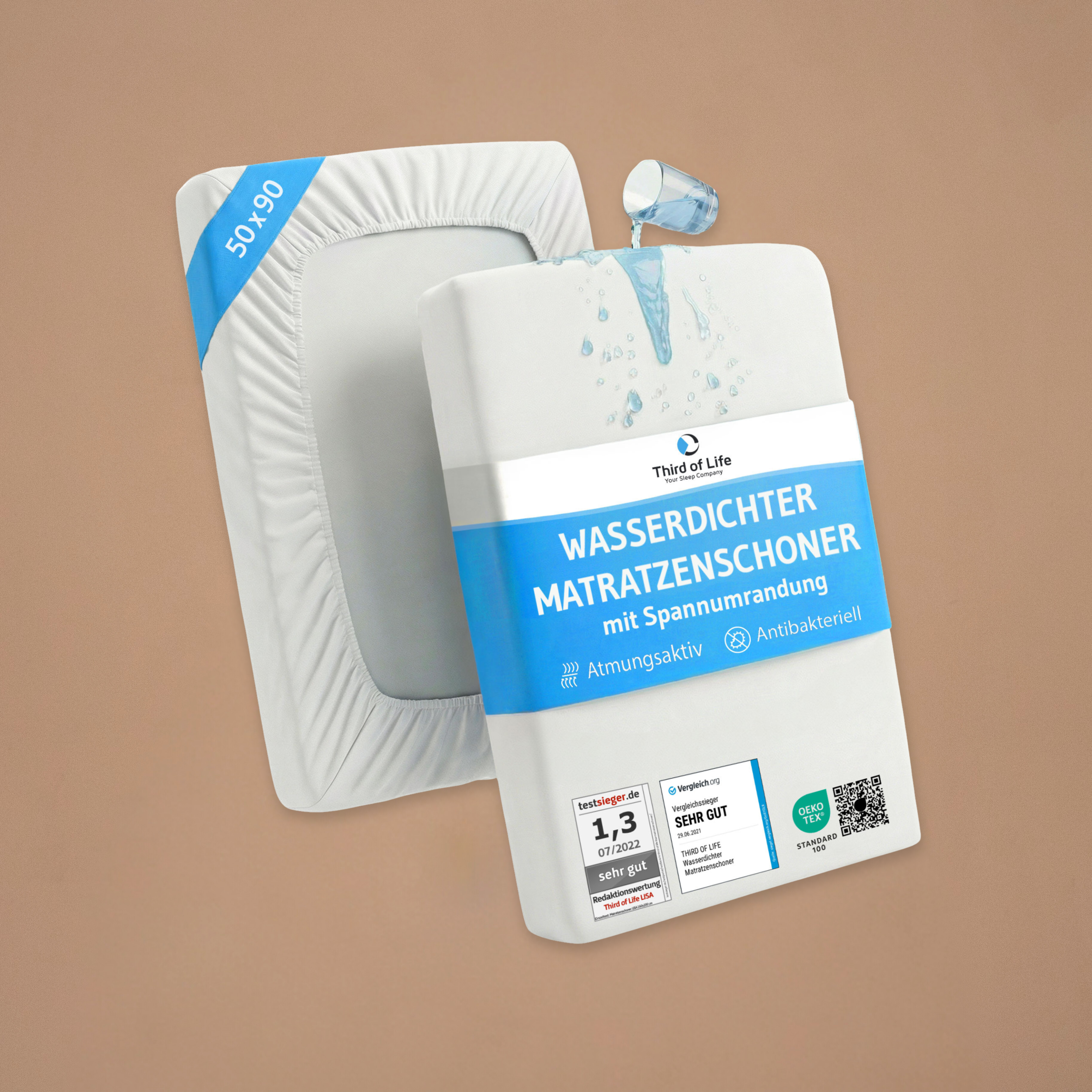 LISA Matratzenschoner mit Seitenwänden, 100% wasserdicht, für Allergiker - Third of Life