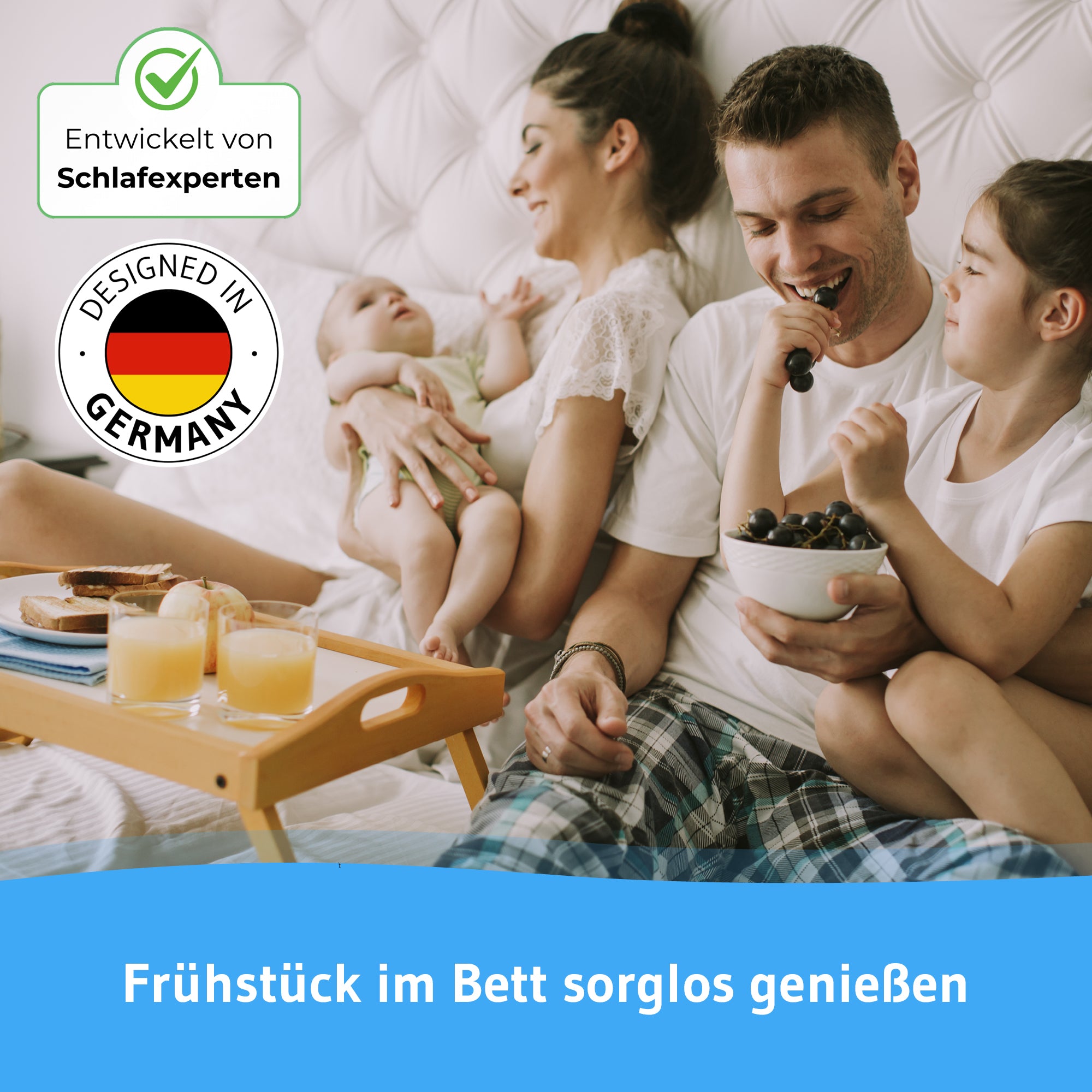 LISA Matratzenschoner - 100% wasserdicht, mit Seitenwänden (25cm) , für Allergiker - Third of Life