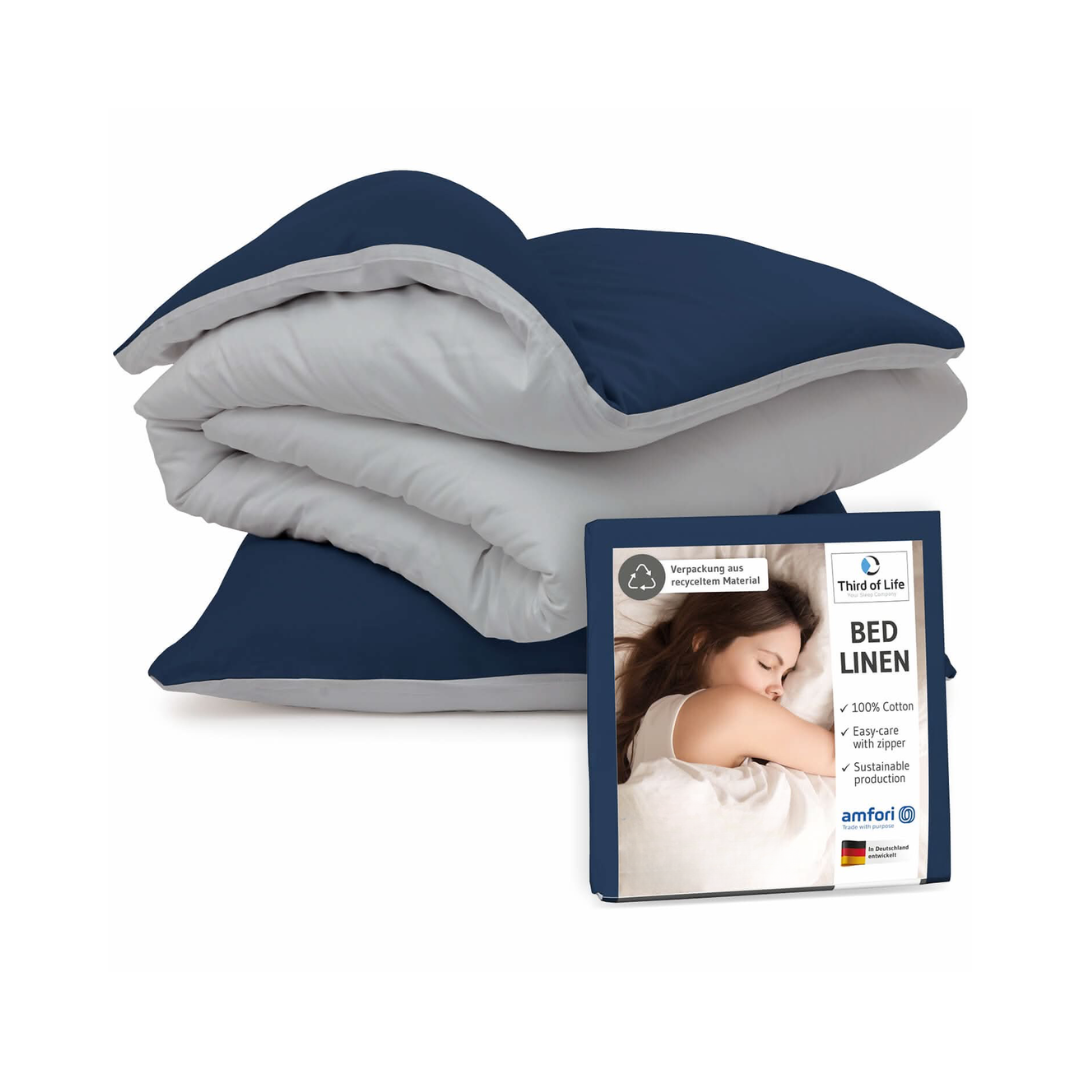 Renforce Bettwäsche NINO - 100% Baumwolle - STANDARD 100 by OEKO-TEX® – leicht & luftig - Third of Life