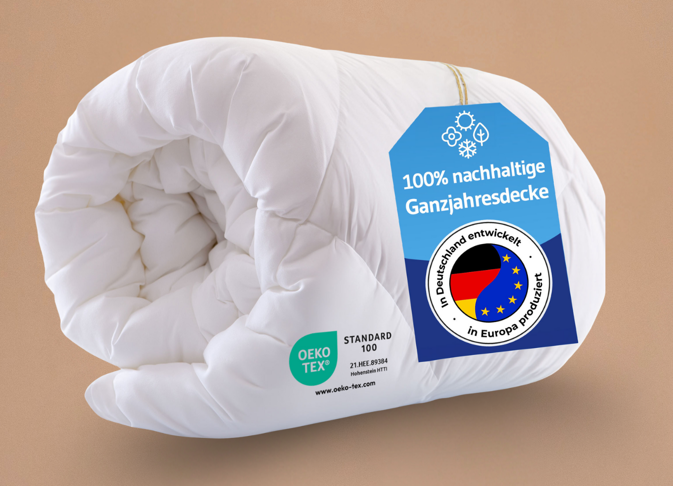 Ganzjahresdecke BLANCO mit Sanitized®-Schutz, für Allergiker geeignet