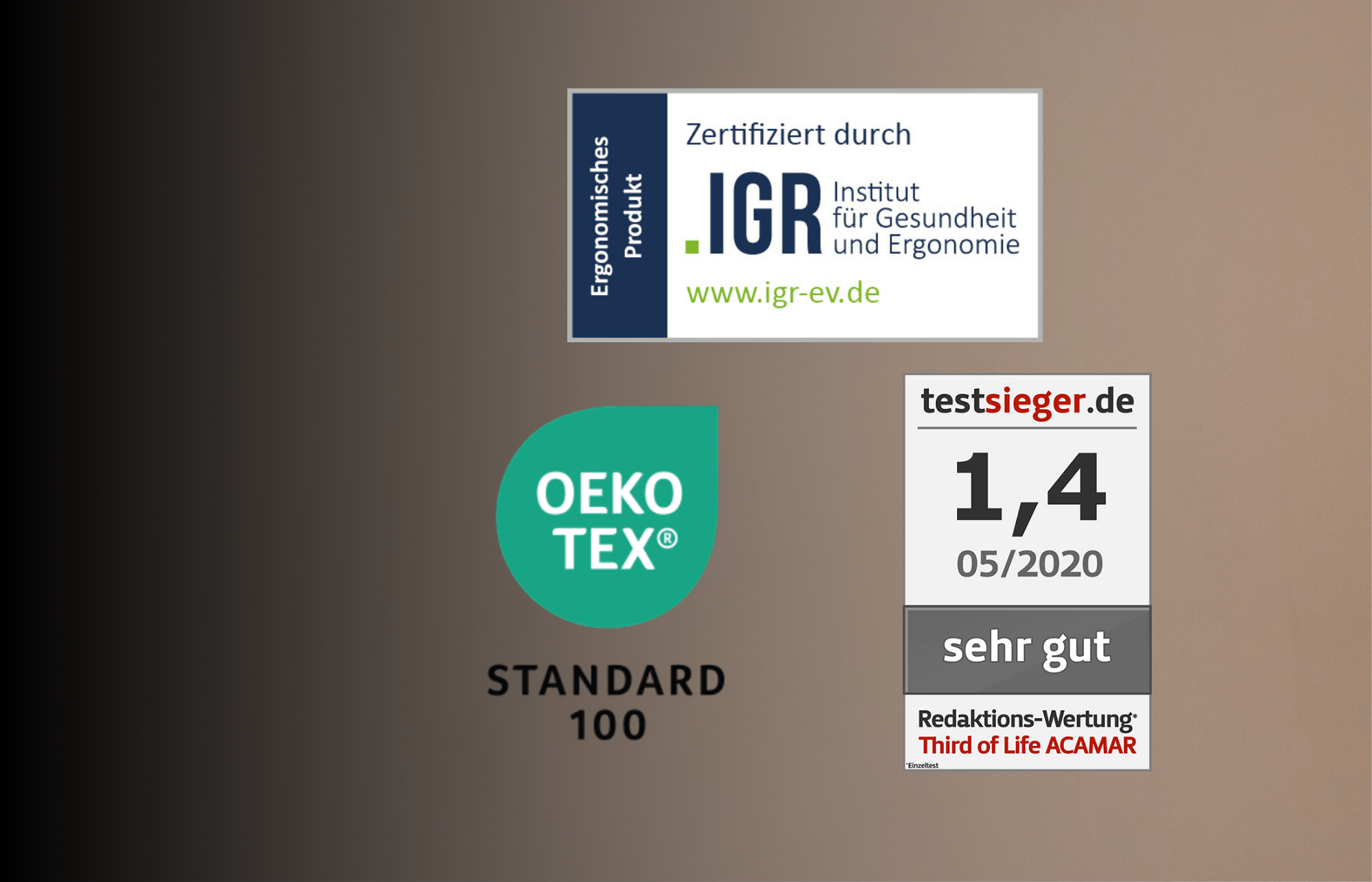 ACAMAR Seitenschläferkissen aus Visco Schaum, Schmetterlingsform mit thermoregulierendem Bezug - Third of Life