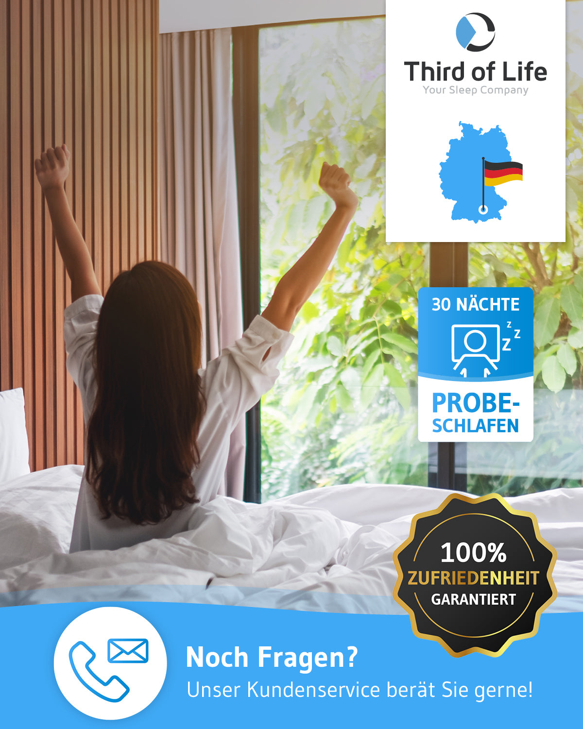 Nachhaltige Ganzjahresdecke VERDA aus 100% recyceltem Material - Third of Life