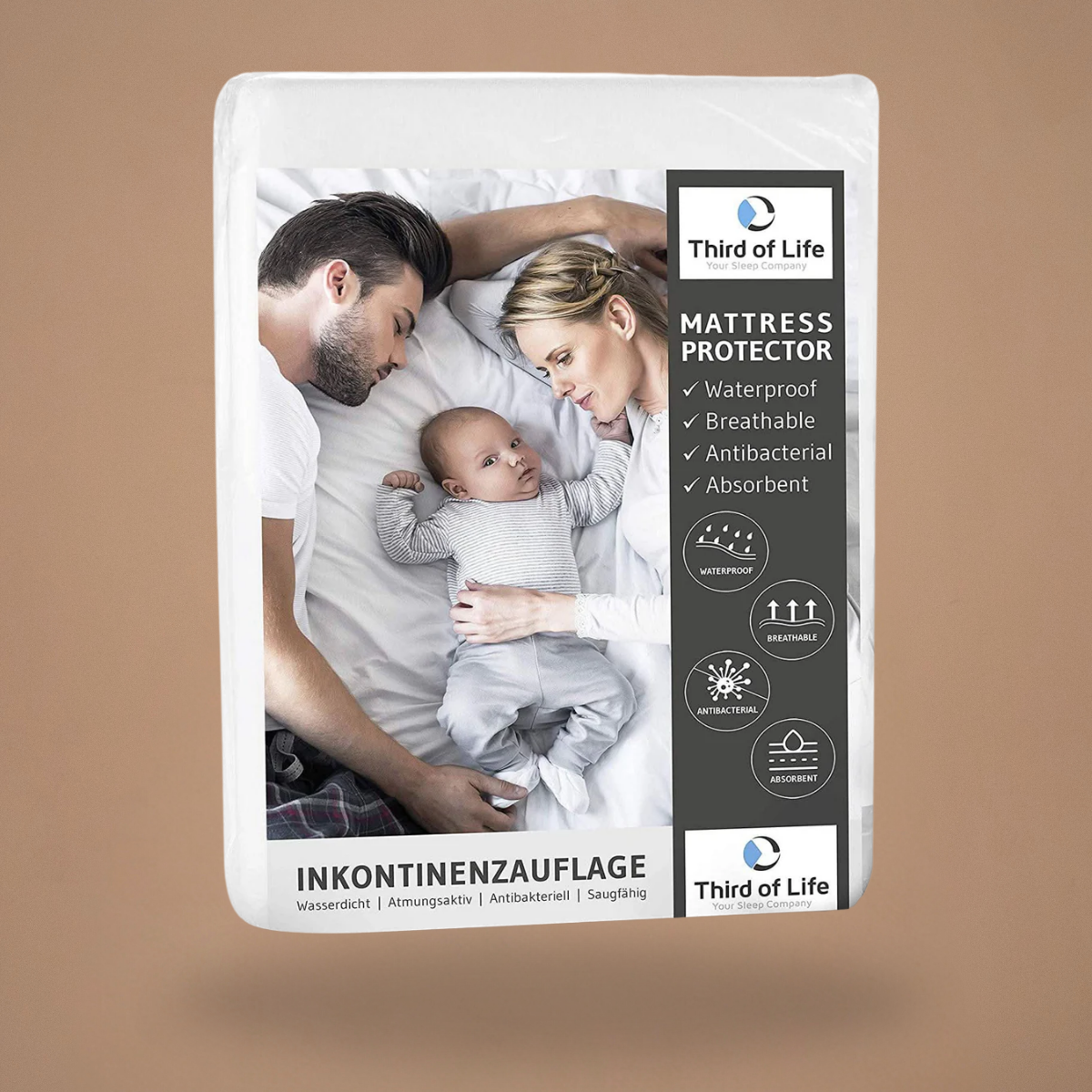 TOM Inkontinenzunterlage 100% wasserdicht für Kinder, Babys und Senioren - Third of Life