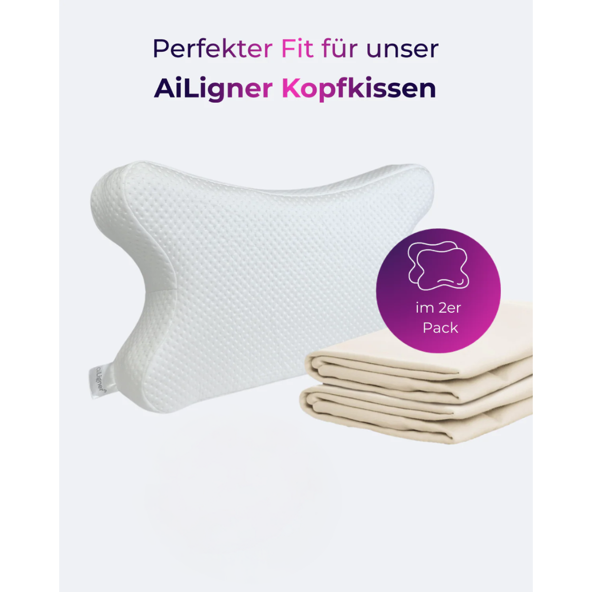 aiLigner Baumwoll Bezug Doppelpack - Third of Life