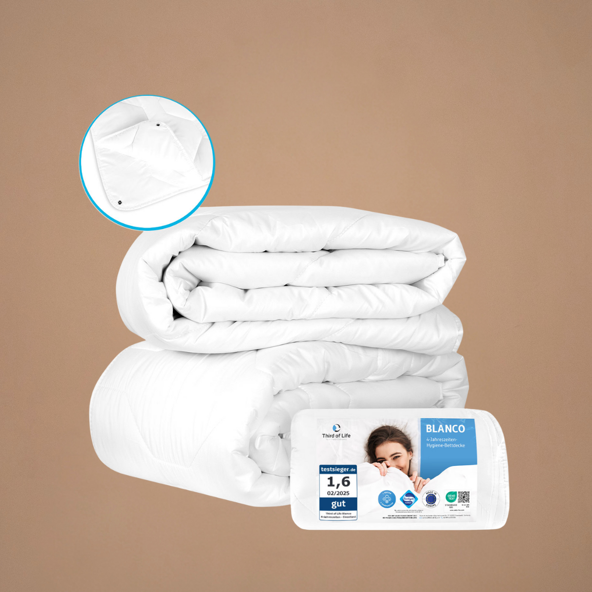 Ganzjahresdecke BLANCO für Kinder mit Sanitized®-Schutz