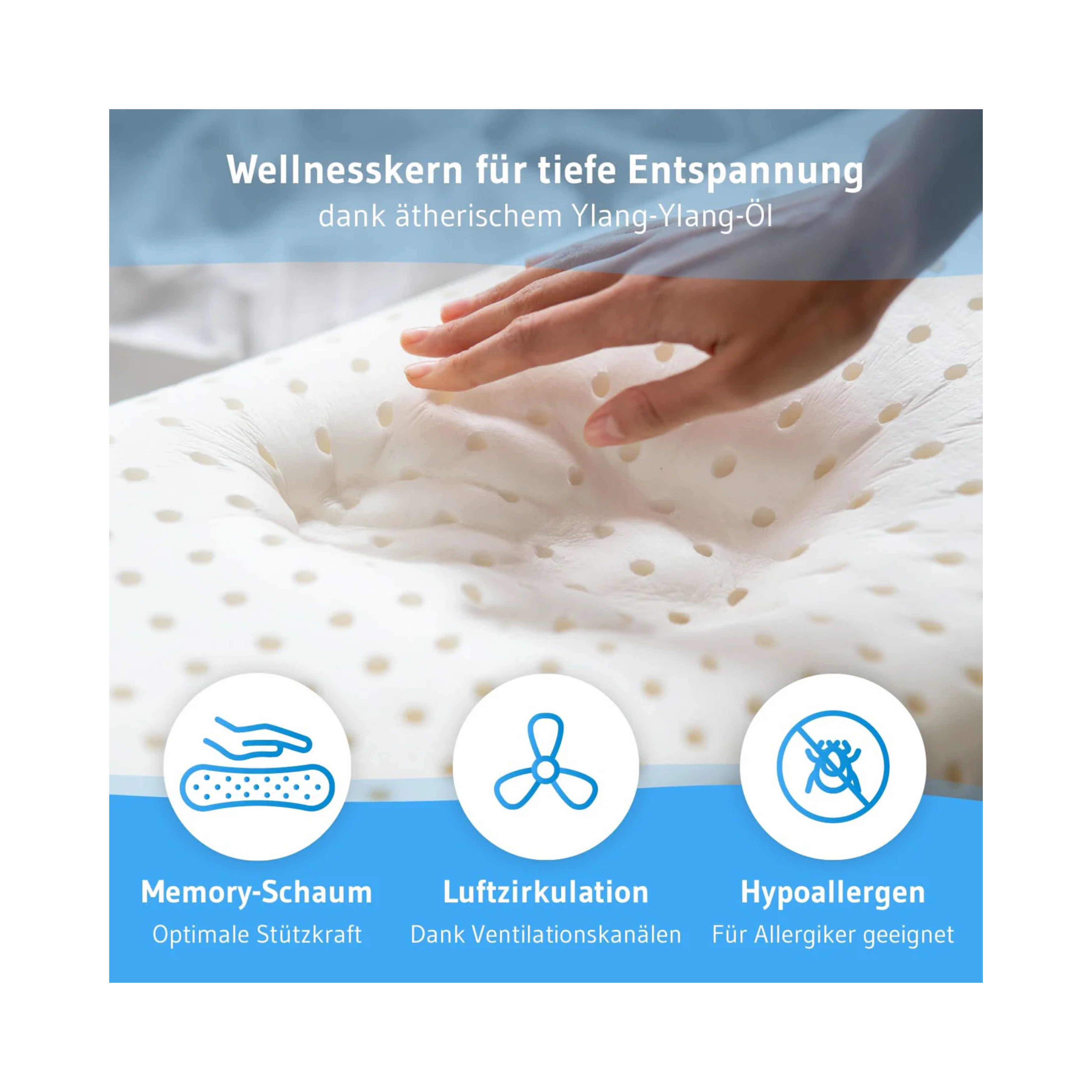 MaBella Wellnesskissen mit SKIN+ Bezug, Aromatherapie mit Ying-Yiang-Öl - Third of Life