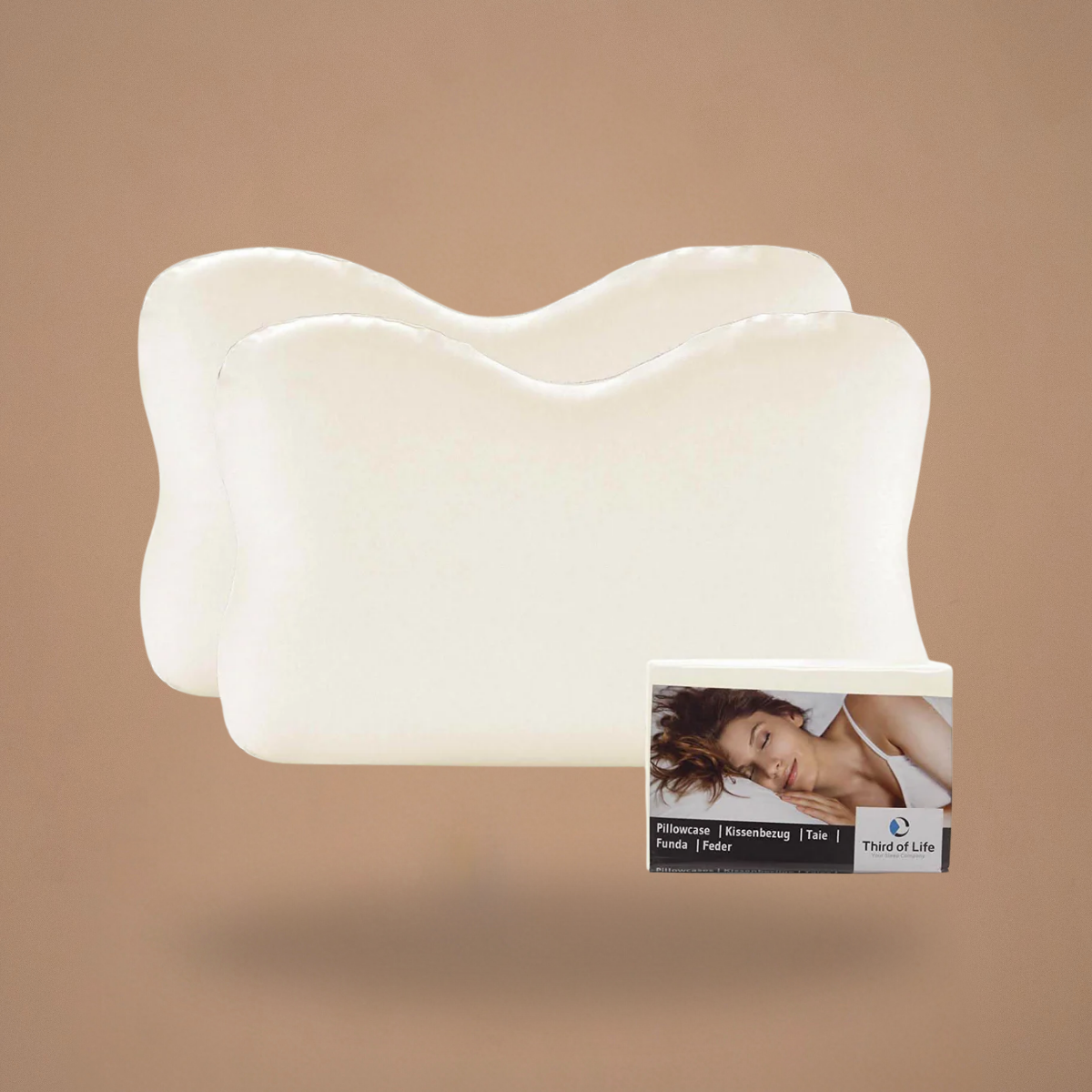 re-charge Baumwoll-Kissenbezug Doppelpack - Third of Life