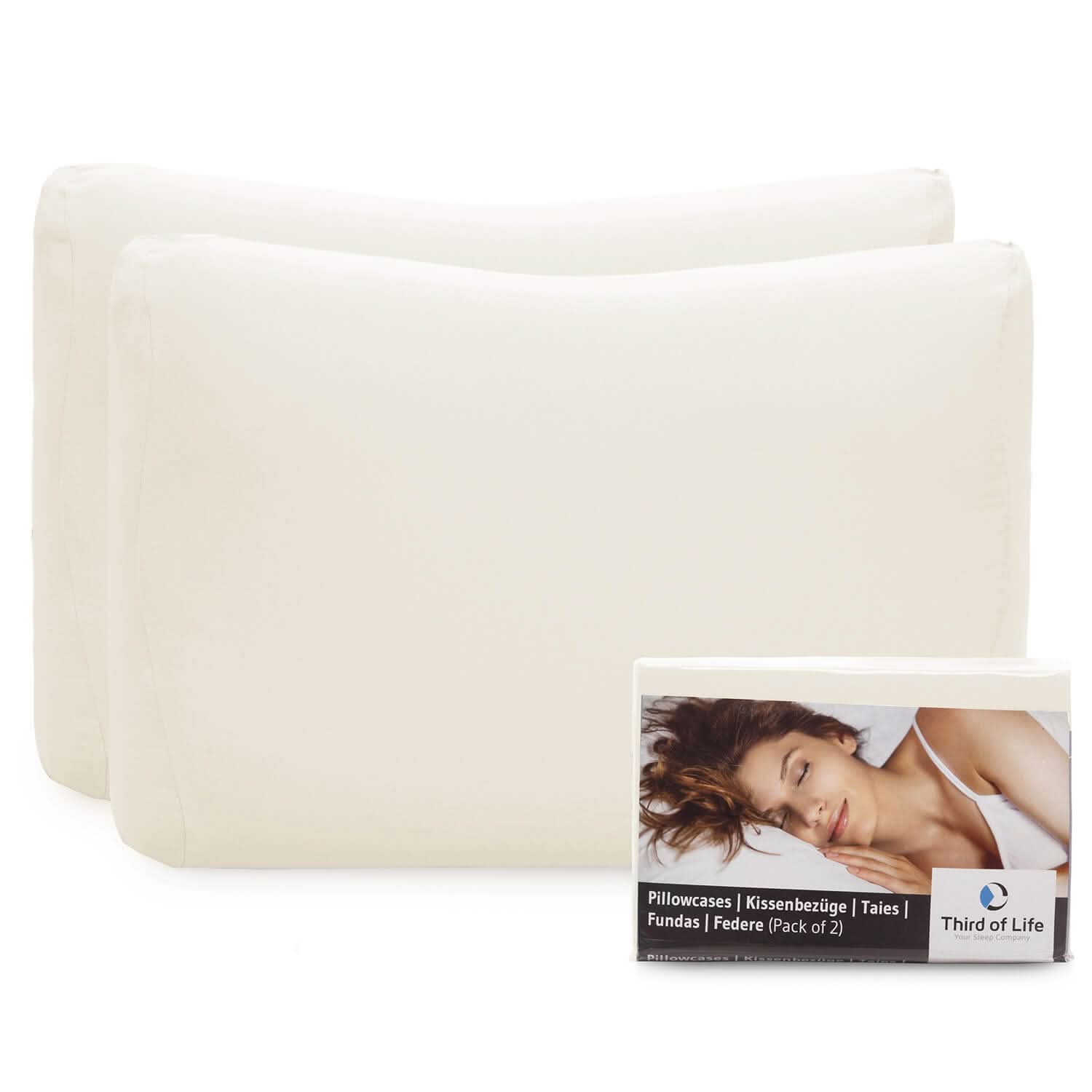 MATAR Baumwoll-Kissenbezug Doppelpack - Third of Life