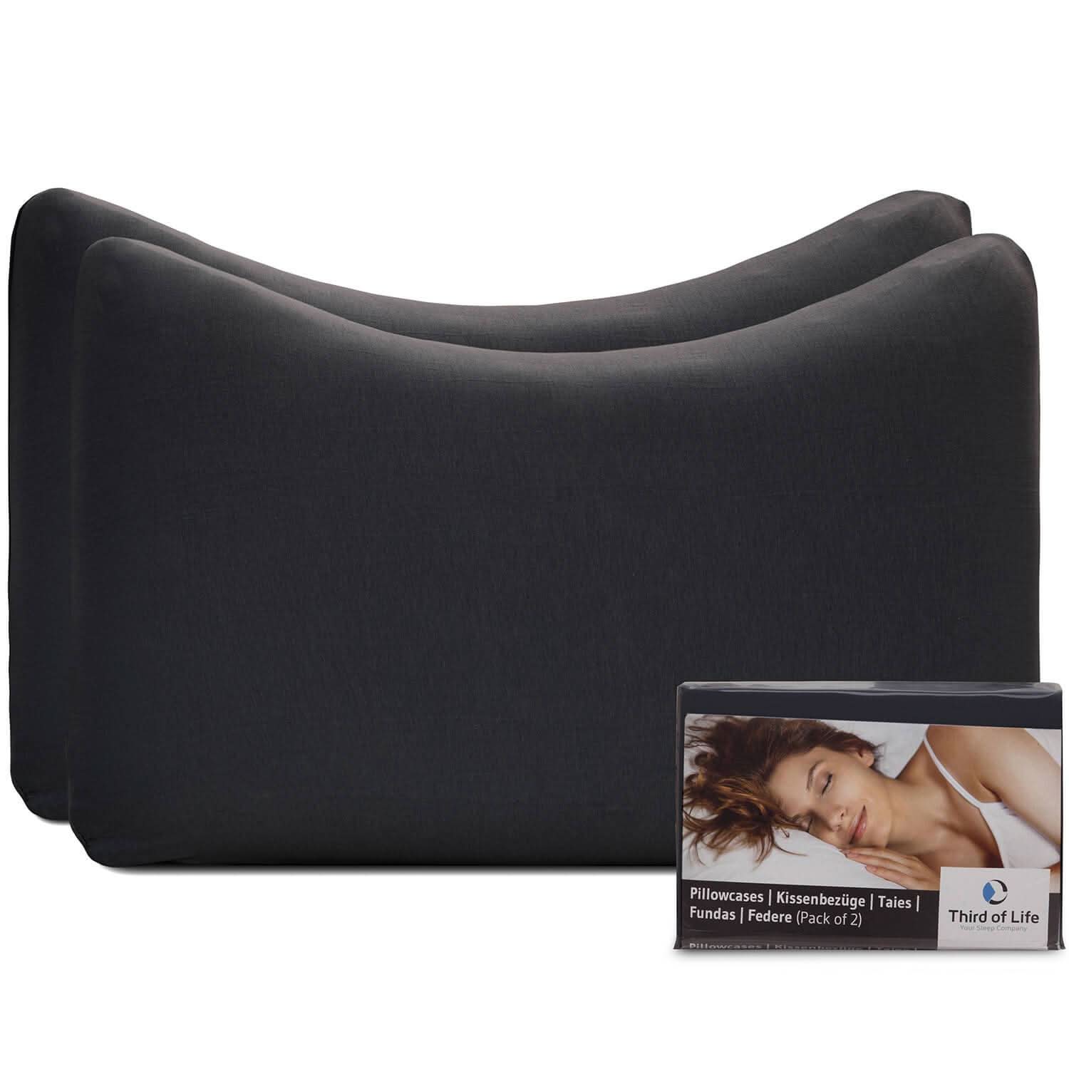 EnergyON/VITAL ice/LUNA Baumwoll-Kissenbezug Doppelpack - Third of Life