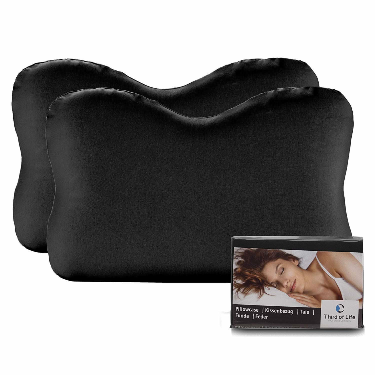 re-charge Baumwoll-Kissenbezug Doppelpack - Third of Life