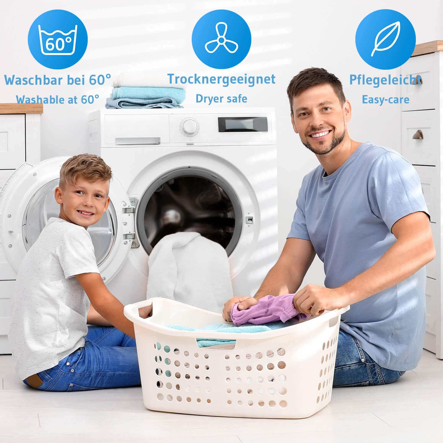 Jersey-Spannbettlaken aus 100 % Baumwolle ALBA, supersoft und atmungsaktiv, fusselfrei - Third of Life