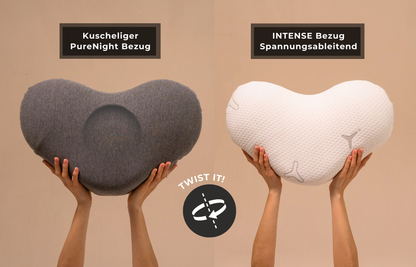 TWIST-  2-seitiges Seitenschläfer-Kopfkissen mit zwei Liegeflächen - Third of Life
