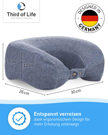 ANDAR Nackenhörnchen Reisekissen aus Visco Schaum - Third of Life