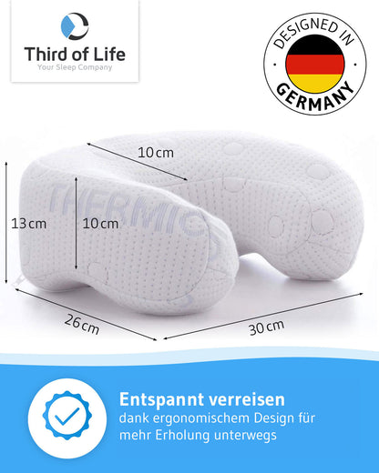 ANDAR Nackenhörnchen Reisekissen aus Visco Schaum - Third of Life