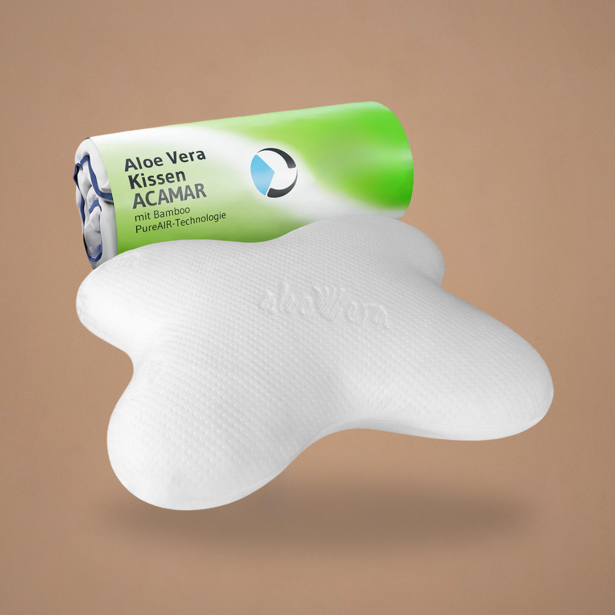 ACAMAR Seitenschläfer-Kopfkissen in Schmetterlingsform+ Aloe Vera Bezug - Third of Life