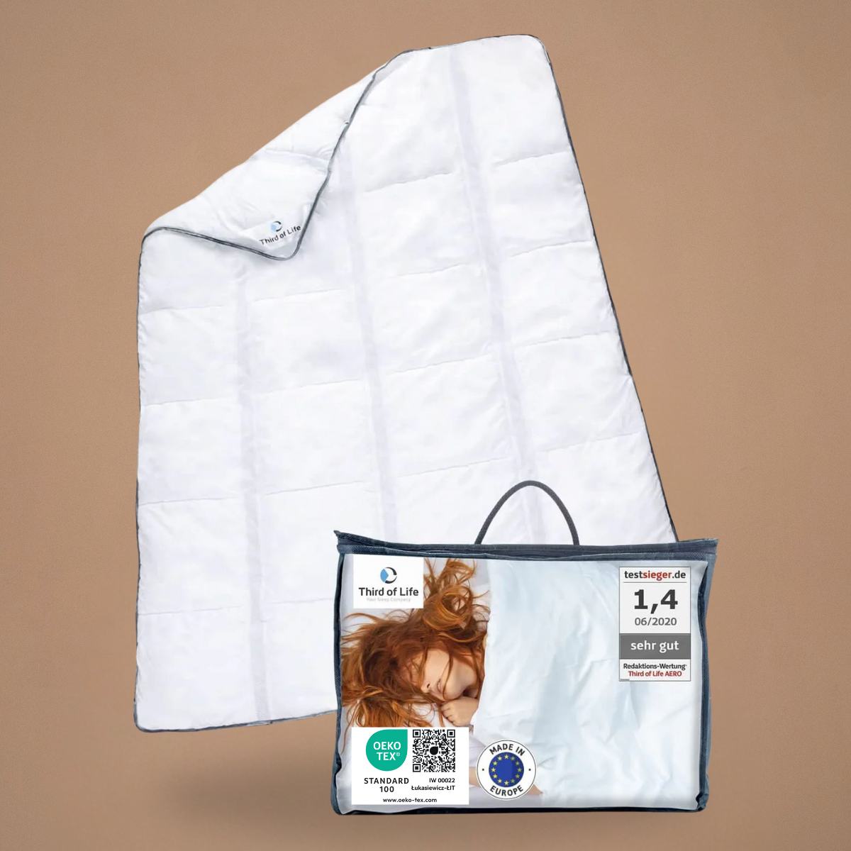 AERO ActiveClima Sommerdecke mit innovativer VentiFIll®-Technologie