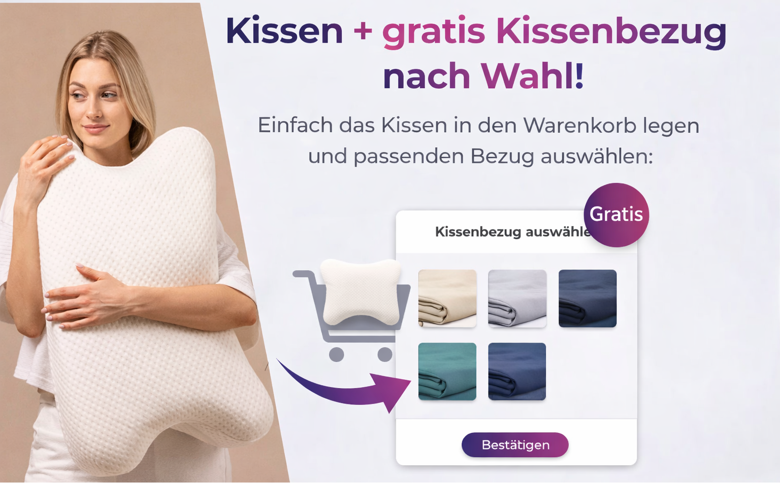 aiLigner Pillow - Nackenstützkissen für alle Schlafpositionen - Third of Life