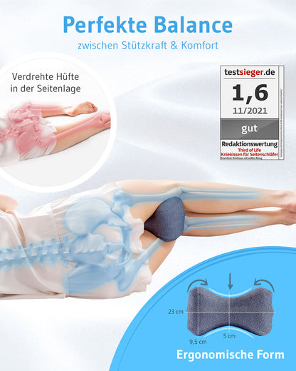 Kniekissen für Seitenschläfer QuickDry-Bezug - Third of Life