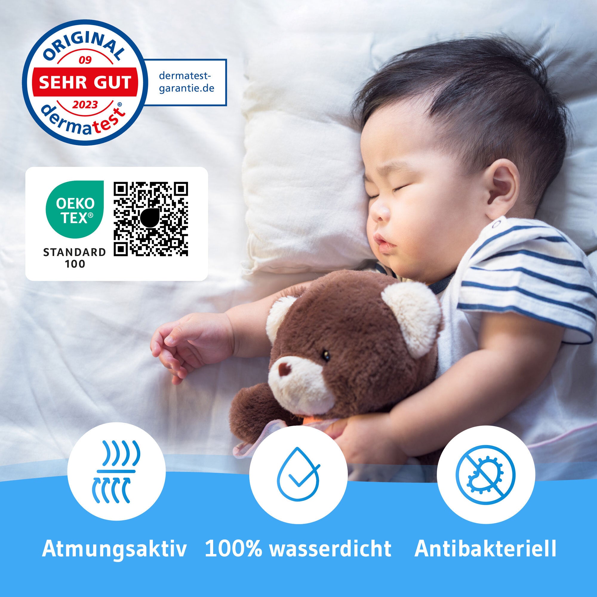 LISA Matratzenschoner mit Seitenwänden, 100% wasserdicht, für Allergiker