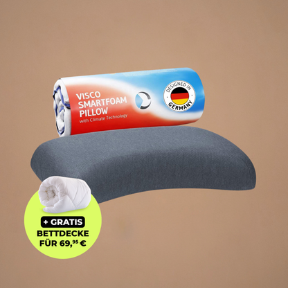 LUNA QuickDry Nackenstützkissen mit Schulterbogen, höhenverstellbar