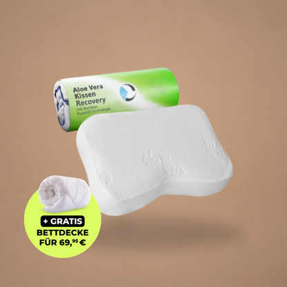 Nackenstützkissen Recovery mit Bambus-Aktivkohle Viskoschaum