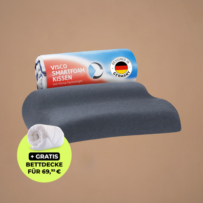 MATAR Nackenstützkissen mit Nackenwelle, höhenverstellbar aus Visco Schaum