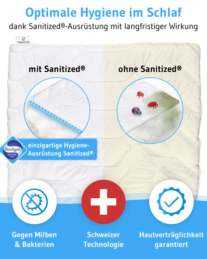 Ganzjahresdecke BLANCO für Kinder mit Sanitized®-Schutz