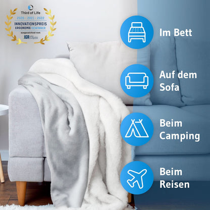 KAMI - Sofa Kuschel-Tagesdecke mit Smartphone Tasche - Third of Life