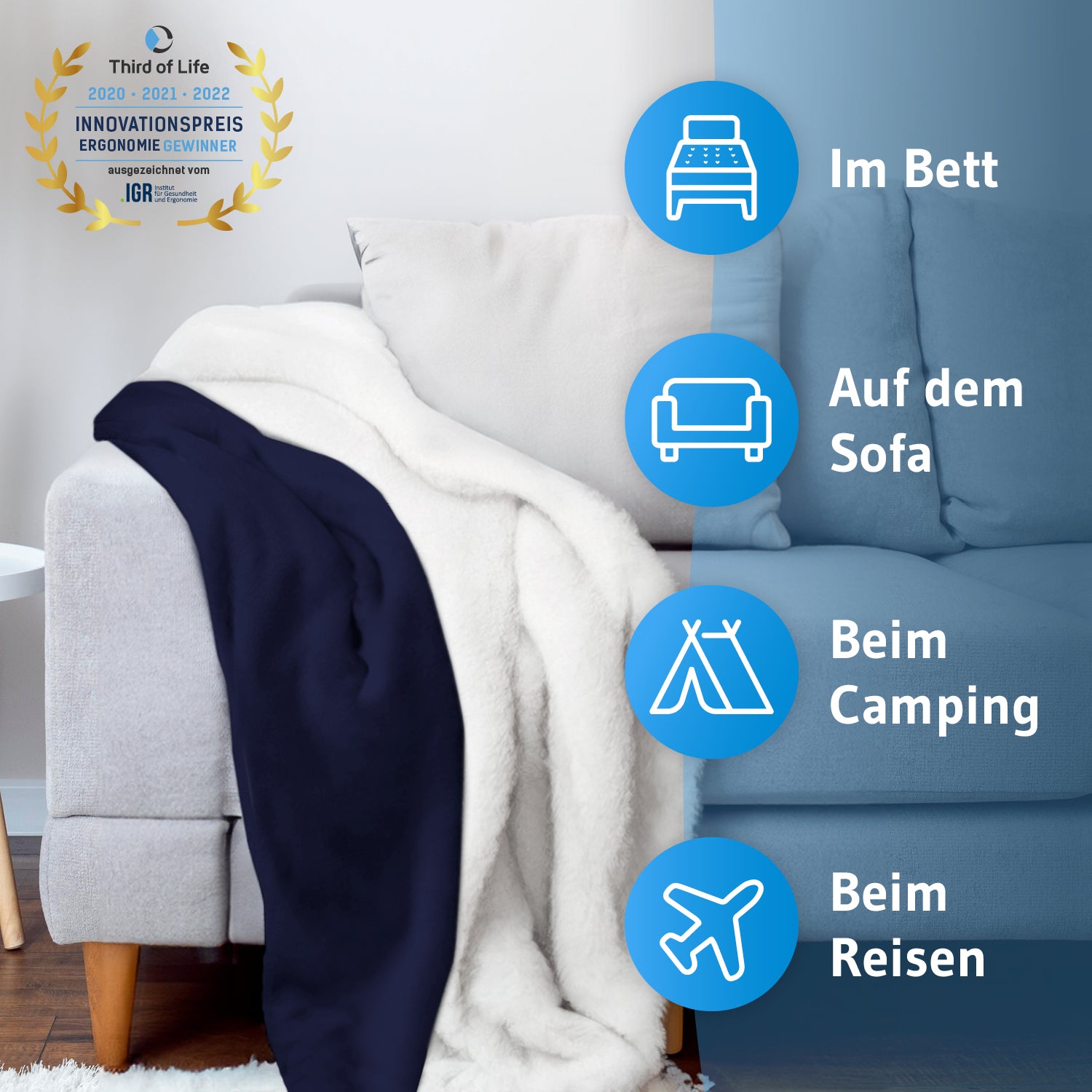 Sherpa Kuscheldecke KAMI