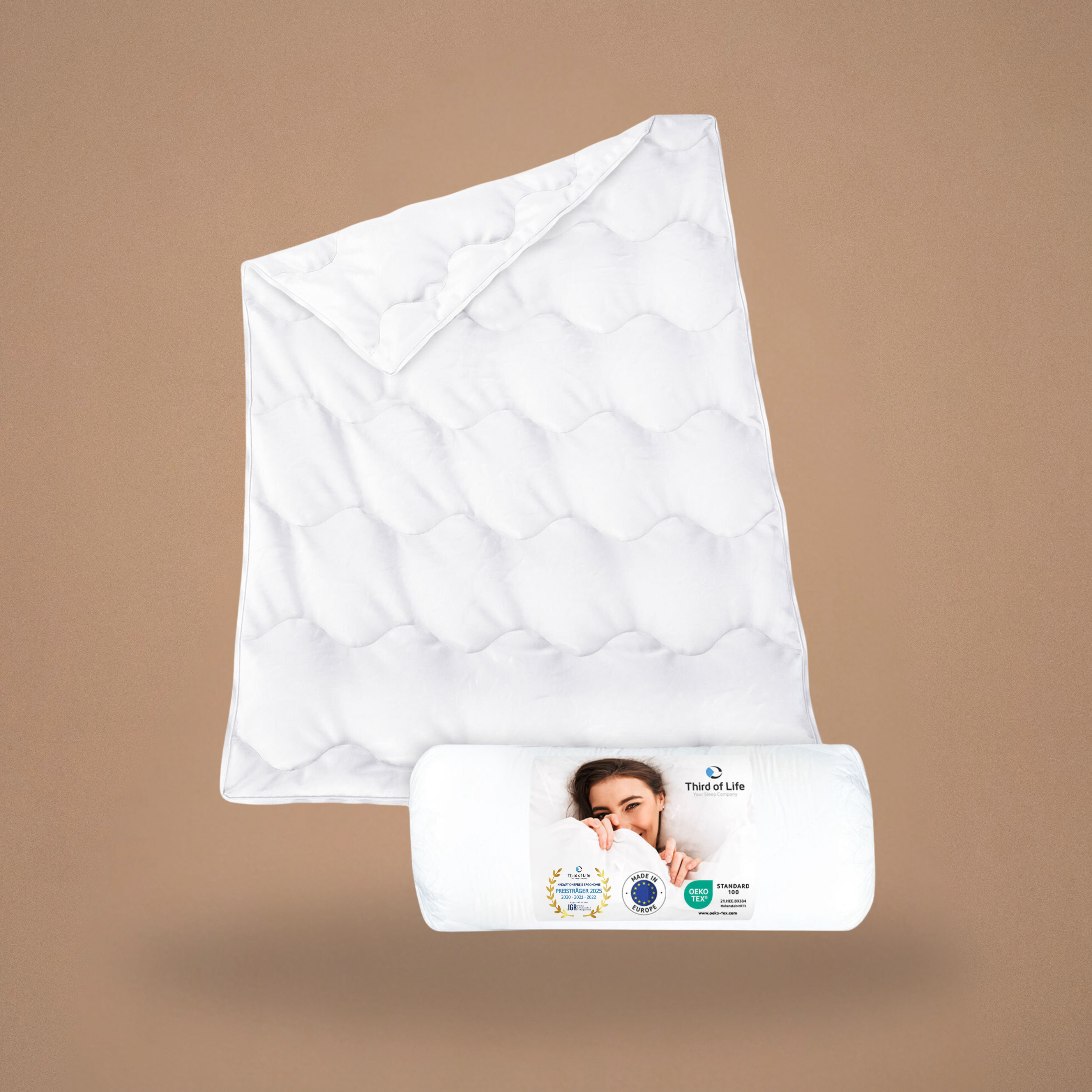 Nachhaltige Bettdecke für das ganze Jahr VERDA,  100% recyceltem Material